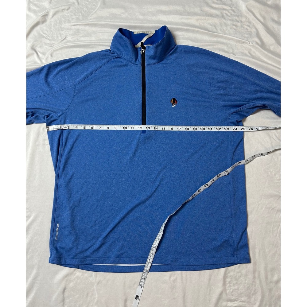 Zero Restriction Mens Blue 1/4 Zip Golf Pullover Sunnehanna County Club Large - Picture 16 of 16
